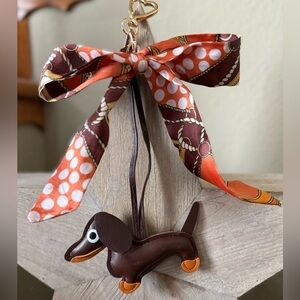 Dachshund purse bow/charm/keychain